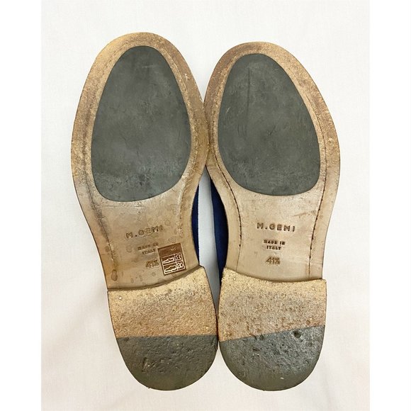 M. GEMI NAVY STRADA DERBY SUEDE SHOES~8 main image 4